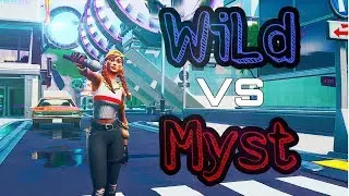 WiLd vs Myst! 4v4 Zone Wars Myst gets pickaxed!? (Fortnite Clan Battle)