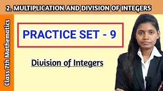 Class 7 subject math practice set 9