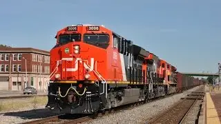 HD: October 2015 Trains w/ CN Tier 4's, BNSF, CREX, KCS, CSXT, UP, VLIX, Amtrak, CEFX & SOO Line