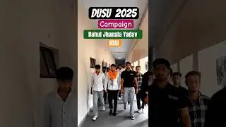 DUSU 2025 campaign #rahuljhansla #delhiuniversity #dusu #students #politics #nsui #trending #shorts