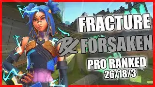 PRX F0rsakeN Neon Fracture | Valorant Pro Vod Ranked Gameplay