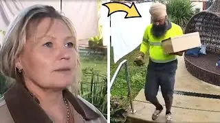 Woman caught what postman did on camera, meets him face to face