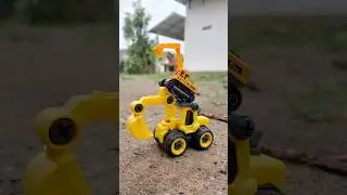 Drama mobil mobilan beko excavator oleng #mobilmobilan #excavator #shorts