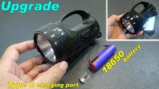 Upgrade battery for flashlight