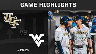 UCF vs. West Virginia (4.25.25) Highlights | 2025 Big 12 Baseball