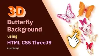 Create a Stunning 3D Butterfly Background Animation with Three.js | Web Design Tutorial