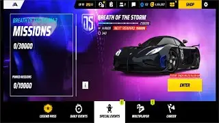 Asphalt 9 special Event Breath Of The Strom 3 promo