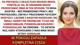 Rodzina wyśmiała mnie na imprezie fuzji brata – nazwali mnie niewykształconym i bezwartościowym