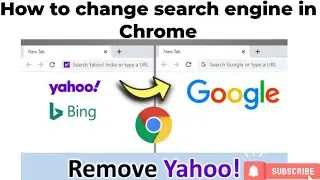 How to change search engine in Chrome / Search engine kaise change Karen Chrome browser mein / crome