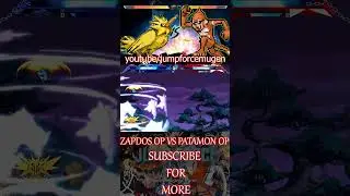 ZAPDOS OP VS PATAMON OP #naruto #androidmugen #cartooncharacter
