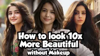 How to look 10x More Beautiful and Attractive without Makeup10 गुना ज़्यादा खूबसूरत बिना फ़िल्टर  