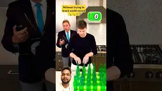 Mrbeast trying to brack World record 🍾🍾😯 #challenge #worldrecord #guinnesworldrecord #shorts  #drink