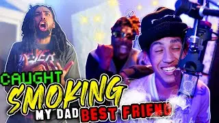 *CAUGHT* Smoking with MY DAD's BEST FRIEND in the STUDIO !! (INSANE PRANK)