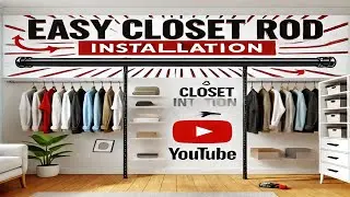 Install Super Strong Closet Rod Easily - DIY