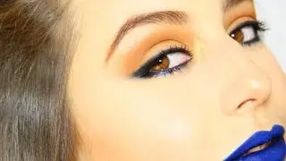Look diferente con labios azules!