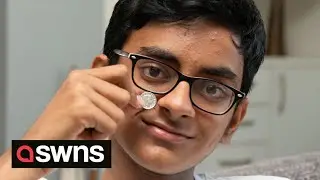 UK schoolboy blows 5p coin out of his nose - which was stuck there for 10 YEARS | SWNS