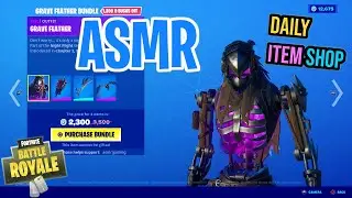 ASMR Fortnite NEW Grave Feather Skin Bundle! Daily Item Shop Update 🎮🎧 Relaxing Whispering 😴💤