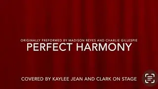 Perfect Harmony COVER!!! Credits to @ClarkOnStage for the background music and duet!