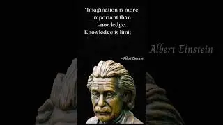 Albert Einstein Quote . Imagination is more important...