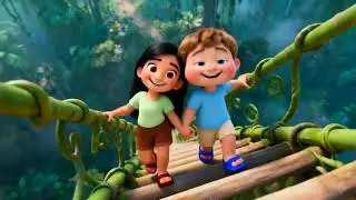 Mionie and Eyon: The Jungle Sky Bridge | Magical Kids Fantasy Story
