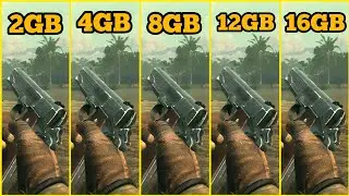CALL OF DUTY BLACK OPS 2 RAM COMPARISON 2GB VS 4GB VS 8GB VS 12GB VS 16GB RAM