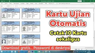 Cara Membuat Kartu Ujian Otomatis Dengan Excel