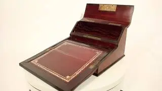 Antique Writing Slope Stationary Cabinet by Paul Sormani