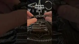Viking Lifestyles: Dragon Scale Bracelet (Raven Black)  #shorts