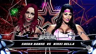 WWE 2K16 Sasha Banks vs Nikki Bella #Superstars