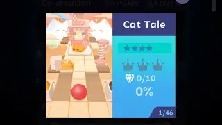 Rolling Sky - Cat Tale (Easy Way) ⭐️⭐️⭐️⭐️