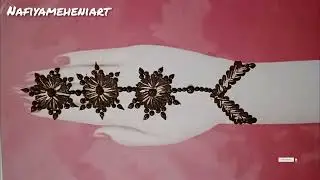 Scissor & Coin से आसान मेहंदी डिज़ाइन 😍 | New Mehndi Design Trick | Nafiya Mehndi Art