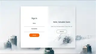 Learn Html & CSS & Java script Sliding Sign In & Sign Up Form With Transition