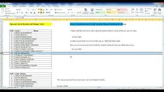 Dynamic Serial Number in Excel Trcik