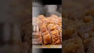🍖 Crispy Fried Goat Meat Cut Into Pieces | Mouthwatering Street Food 🔥