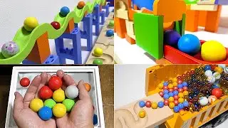 Marble run race ☆ Summary video of over 10 types of TrixTrack Speedy driving scene. Long video!