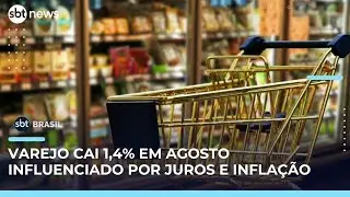 Varejo registra queda real de 1,4% em agosto; entenda as causas | #SBTBrasil