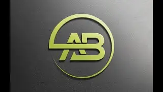 How to Make AB Logo Design In Illustrator | AB Logo Design | Adobe Illustrator Tutorial