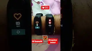 Mi band Vs Oneplus band || #shorts || #bpm | #youtubeshorts | #shortsreview | #oneplusband | #Miband