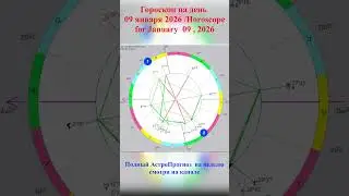 Гороскоп на день  09 января 2026 Horoscope for January 09, 2026#гороскопсегодня #ежедневныйгороскоп