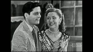 Bill Hayes, Judy Johnson--They All Laughed, 1954 TV