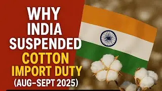 Why India Suspended Cotton Import Duty (Aug&ndash;Sept 2025) | Trade Strategy Breakdown