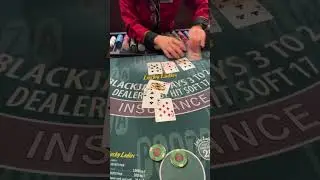 Doubling down 11 vs 3. Vegas Live, Plaza