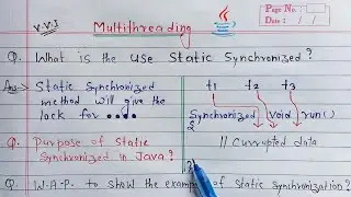static synchronization in java multithreading | fix synchronized problems in java