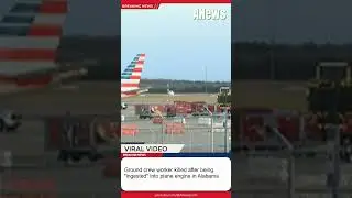 Ground crew worker killed after being 
