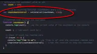 How to use setInterval, create a simple CountDown in JavaScript
