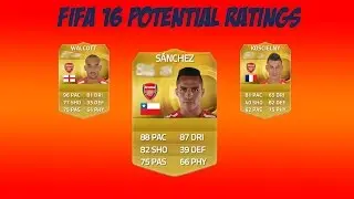 Fifa 16 potential ratings. ep 1 Arsenal fc