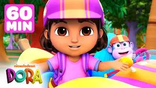 Dora's Sport Fun and Races for 60 Minutes! 🏁 | Dora & Friends