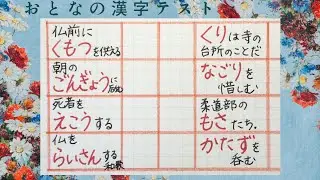 おとなの漢字テスト