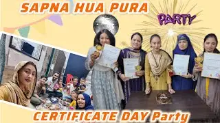 Meri Makeup Class Ka Certificate Day | Students Ke Sath Celebration & Family Dinner 