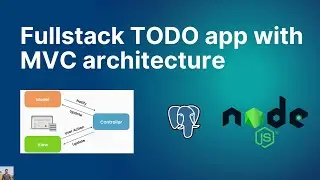 Fullstack TODO app with NodeJs and PostgreSQL DB using MVC architecture